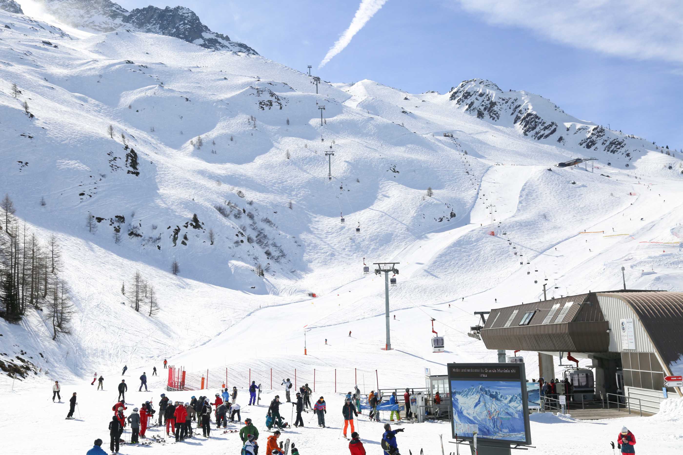 Skiing in Argentiere and the Grands Montets