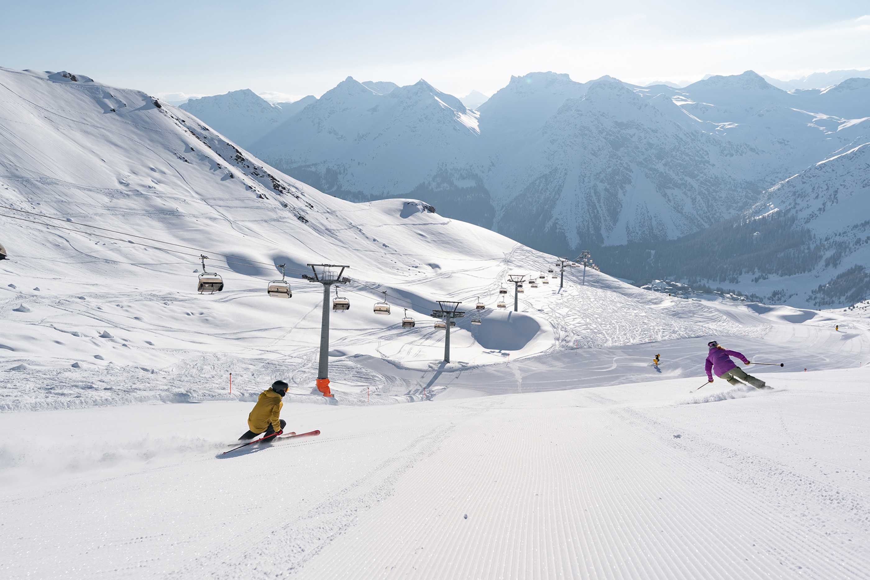 Arosa ski resort - skiing