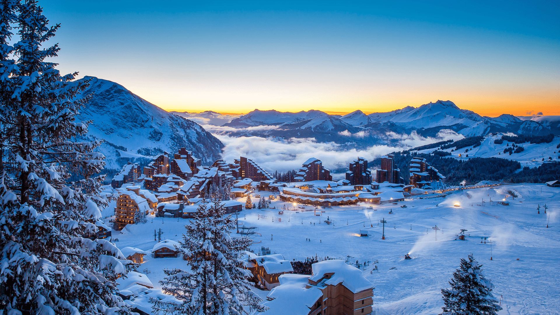 A typical Avoriaz sunset
