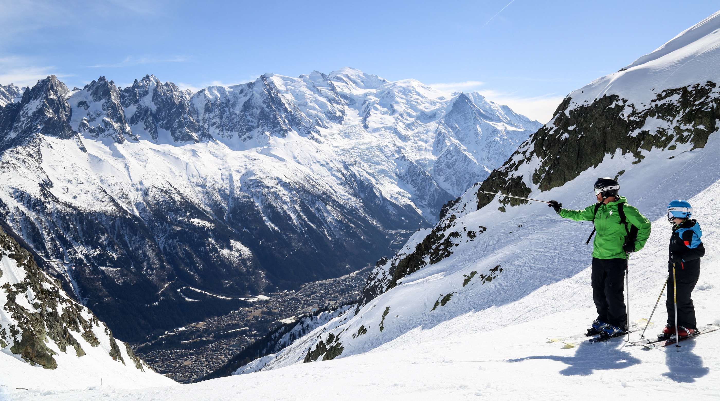 A weekend skiing in the easy access resort of Chamonix