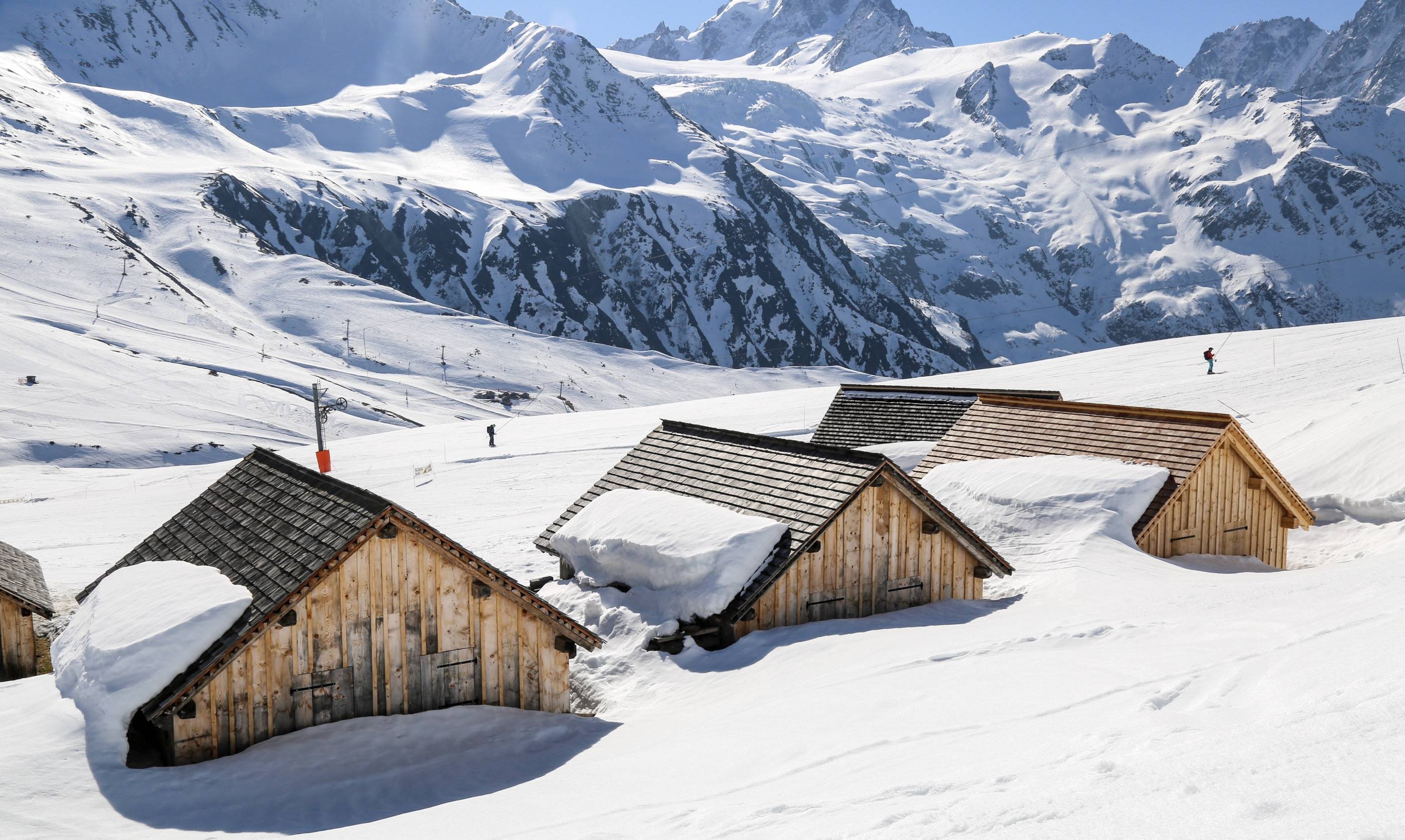 The ski slopes of Chamonix