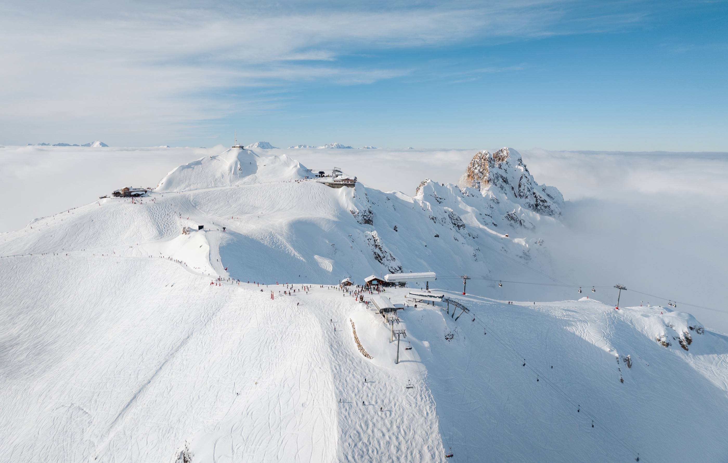 Courchevel slopes, perfect for skiing