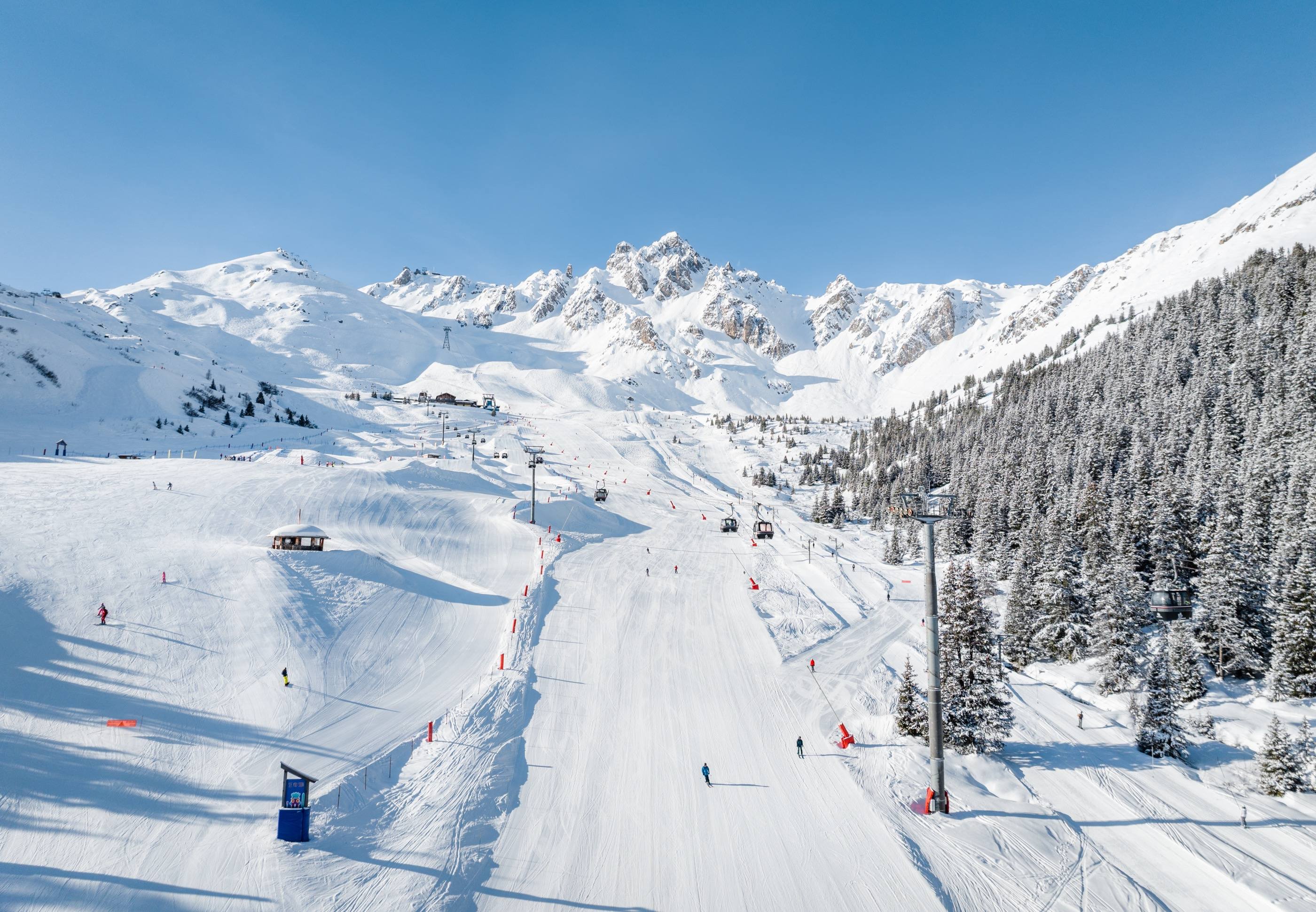 Courchevel ski resort slopes