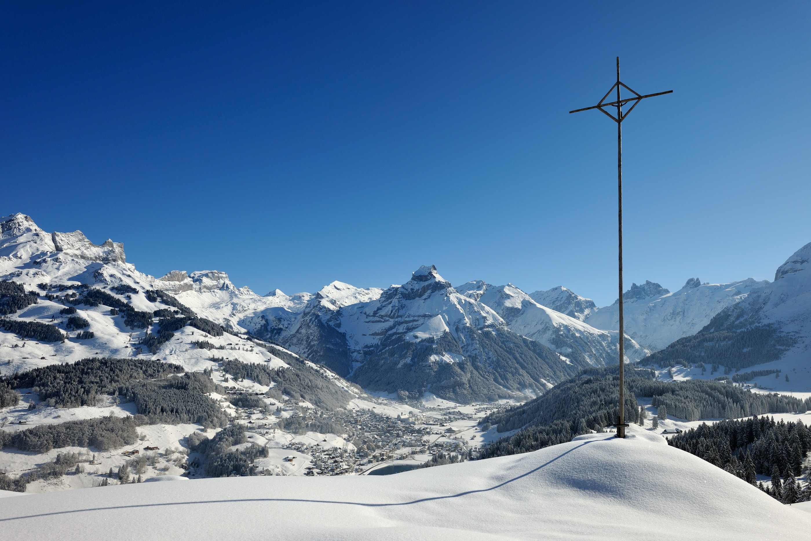Engelberg Ski Resort - view from the cross