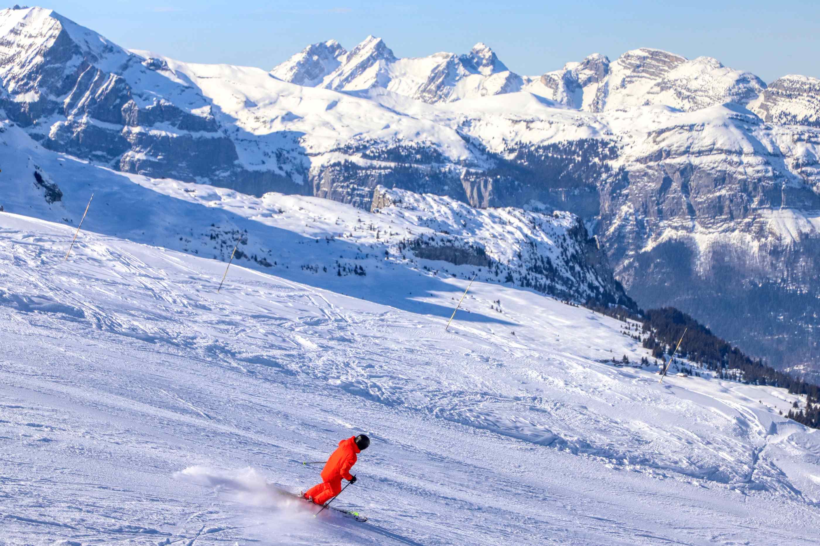 Skiing in Flaine