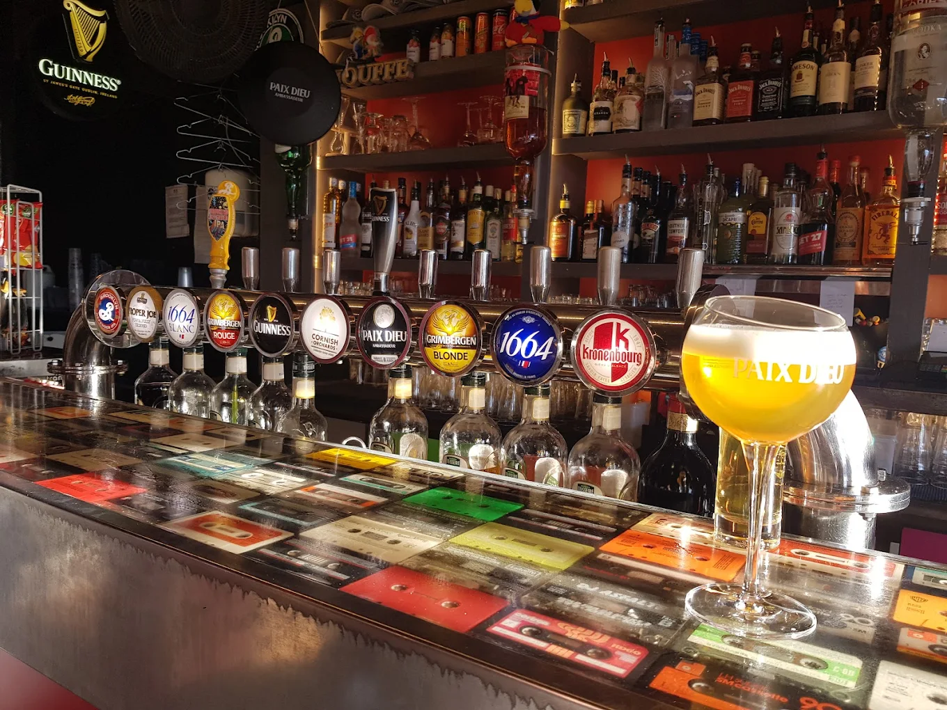 Beers at the Funky Fox bar