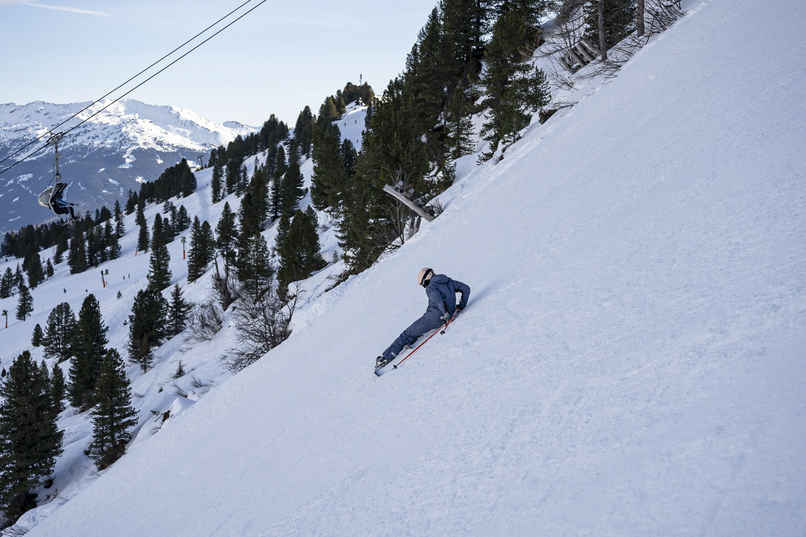 Harakiri slope in Mayrhofen - often hard packed and icy