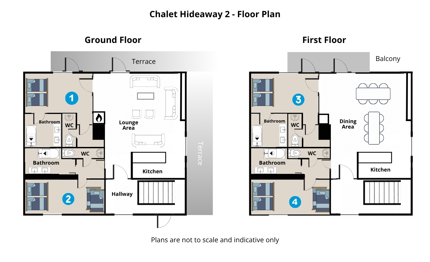 Chalet Hideaway 2 interior view 16 - accommodation facilities and amenities