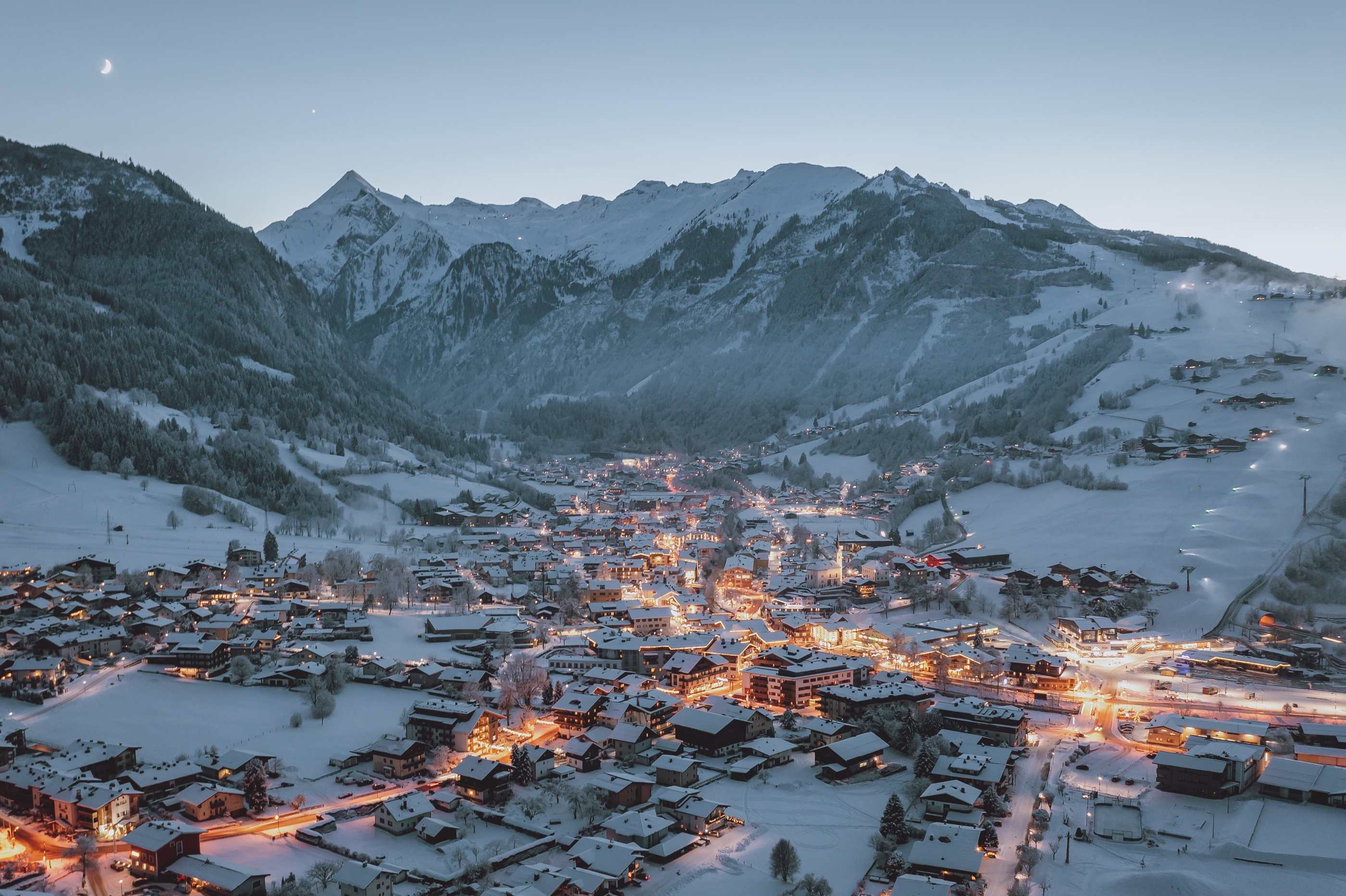 Kaprun ski resort view