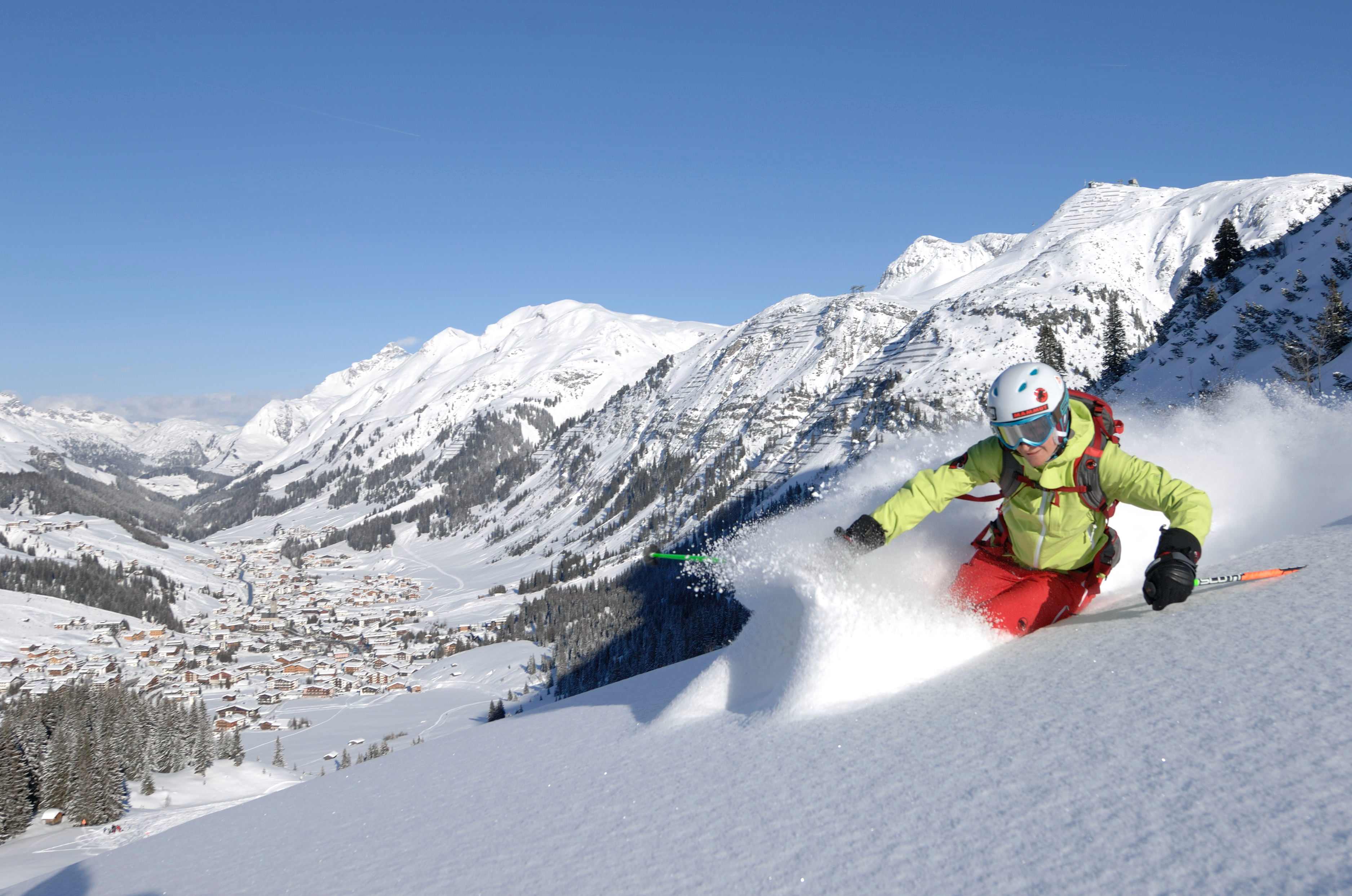 Lech Zurs ski resort in Austria