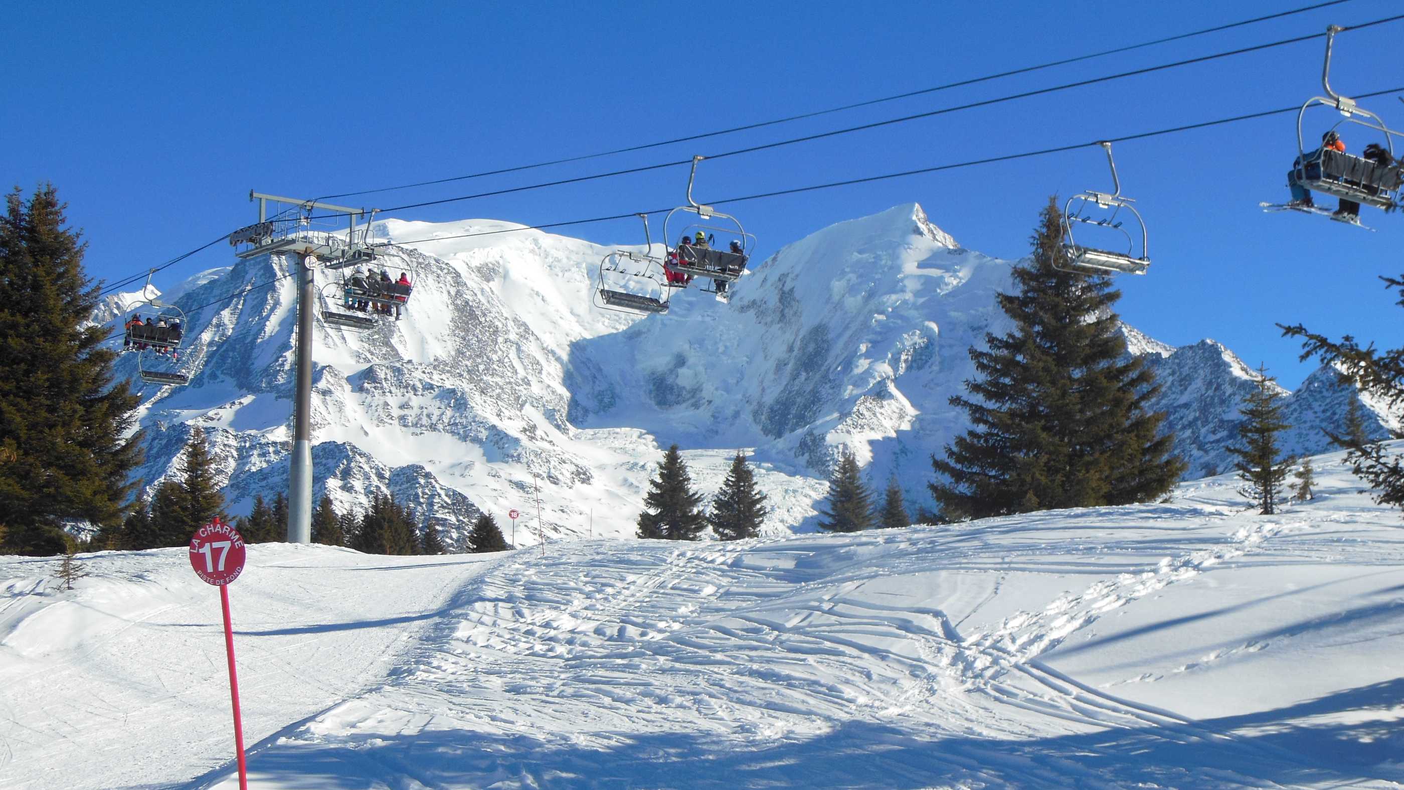 Les Houches ski resort - chairlift