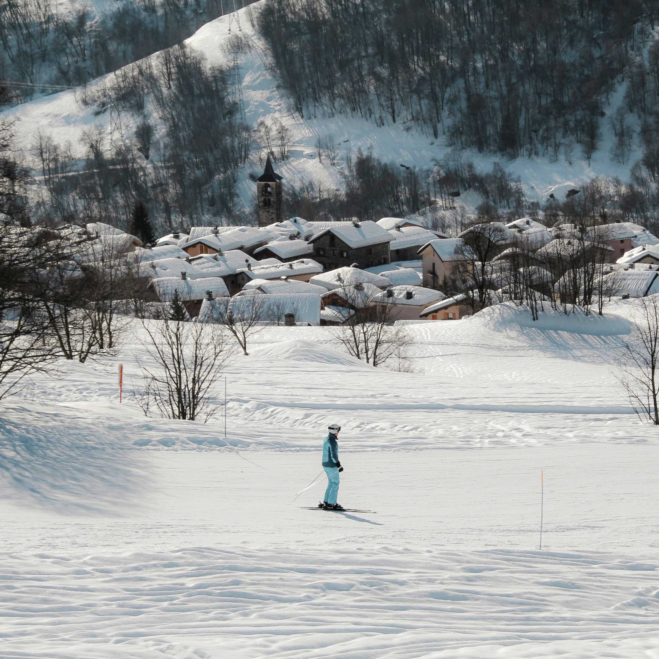 Les Menuires, Three Valleys - skier