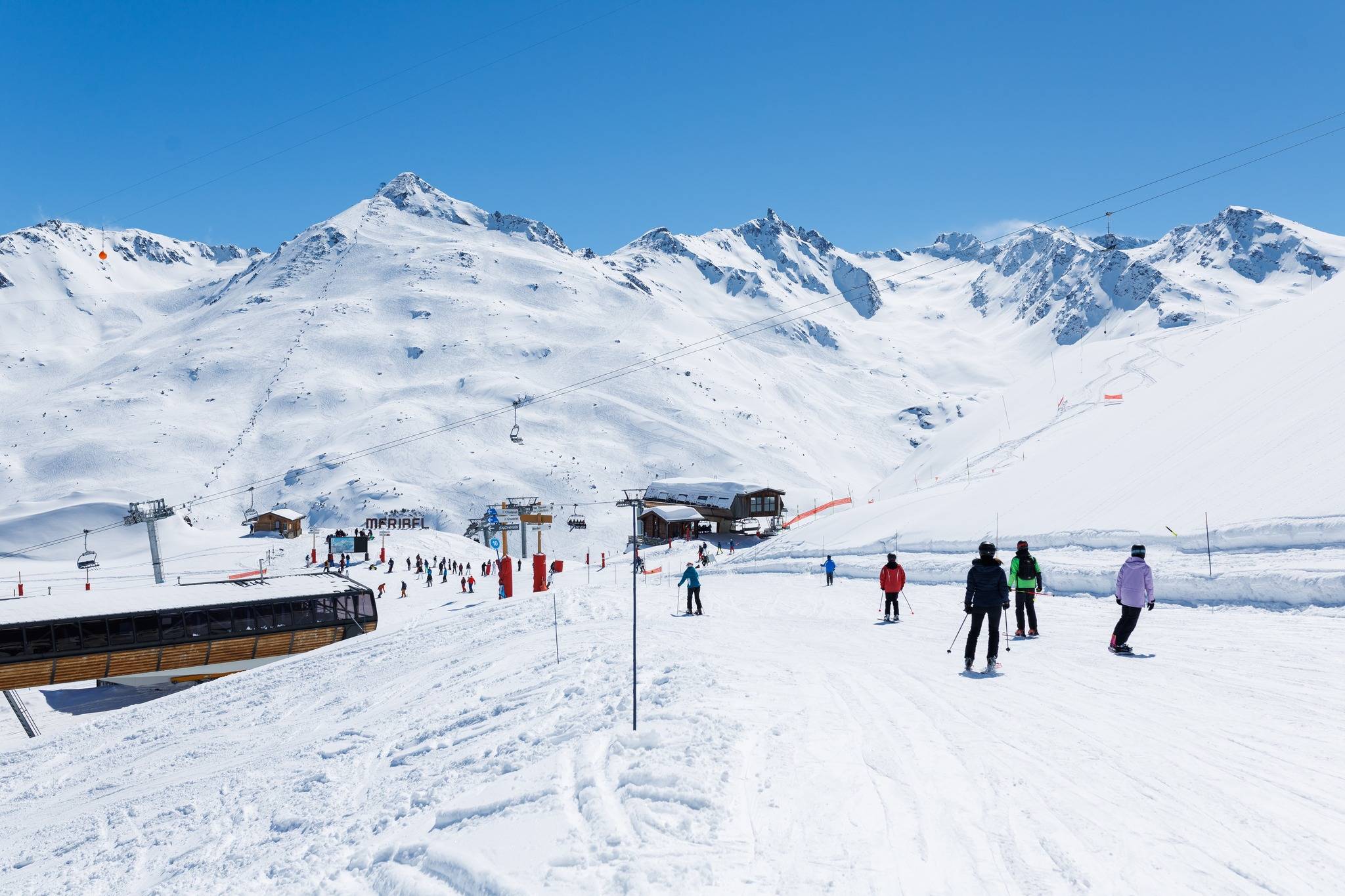 Skiing in Meribel