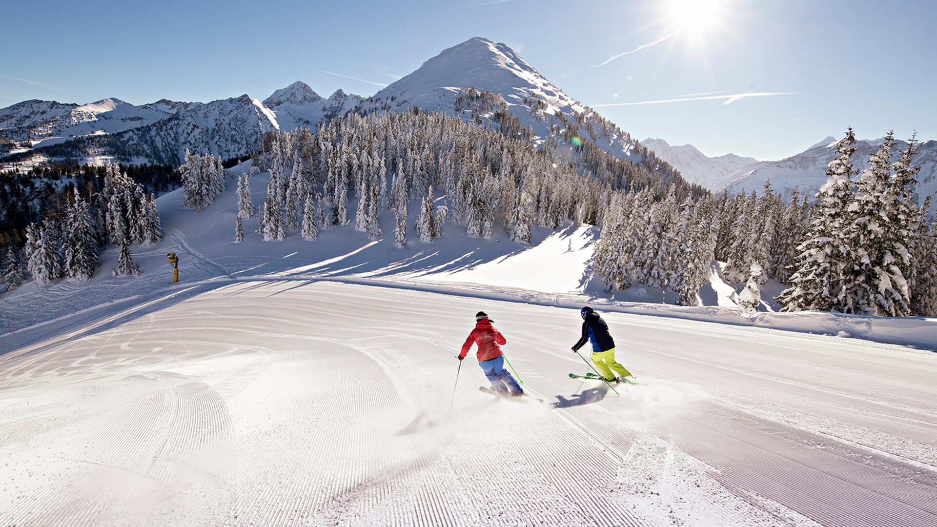 Skiing in Schladming, Austria