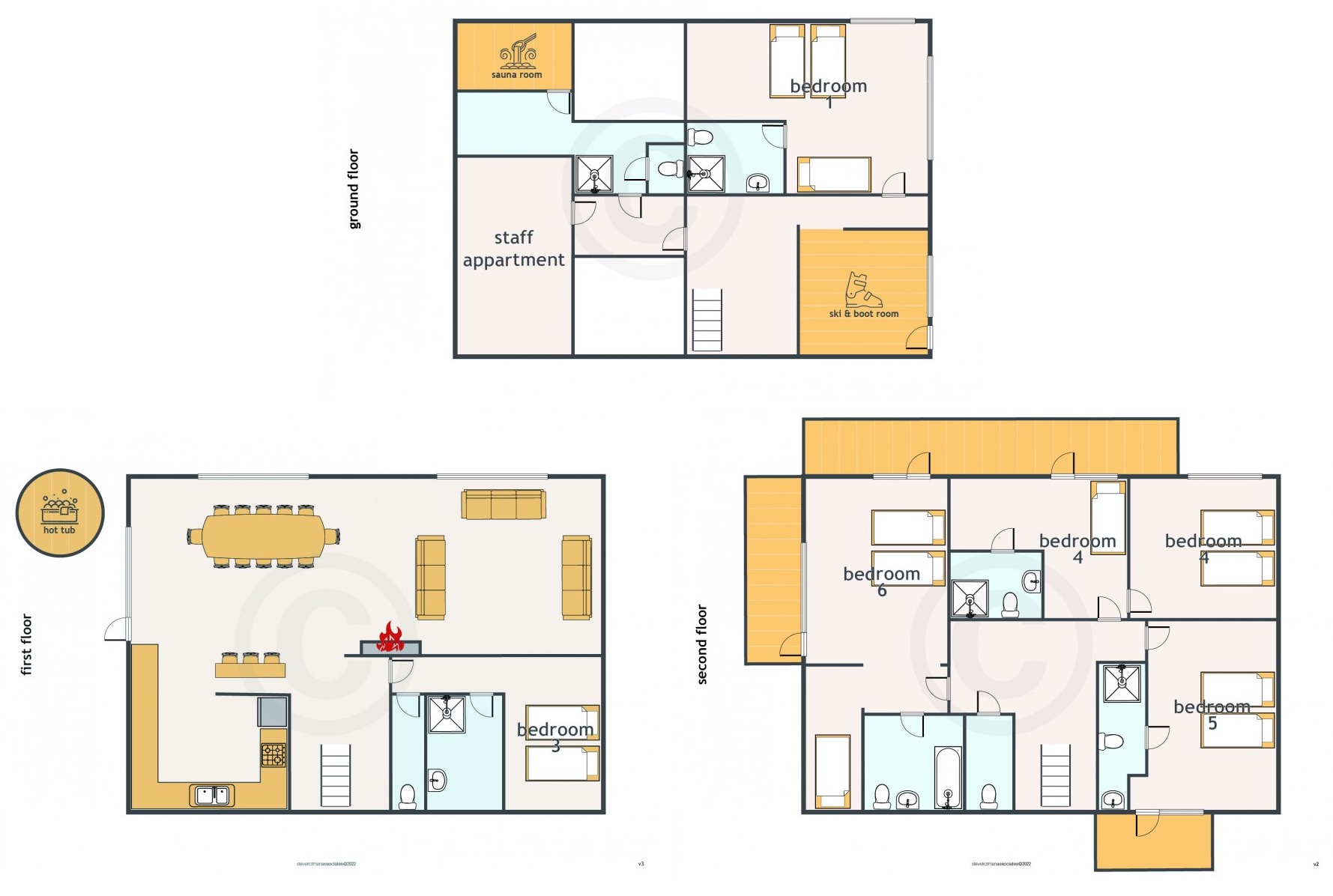Chalet Tavernier interior view 12 - accommodation facilities and amenities
