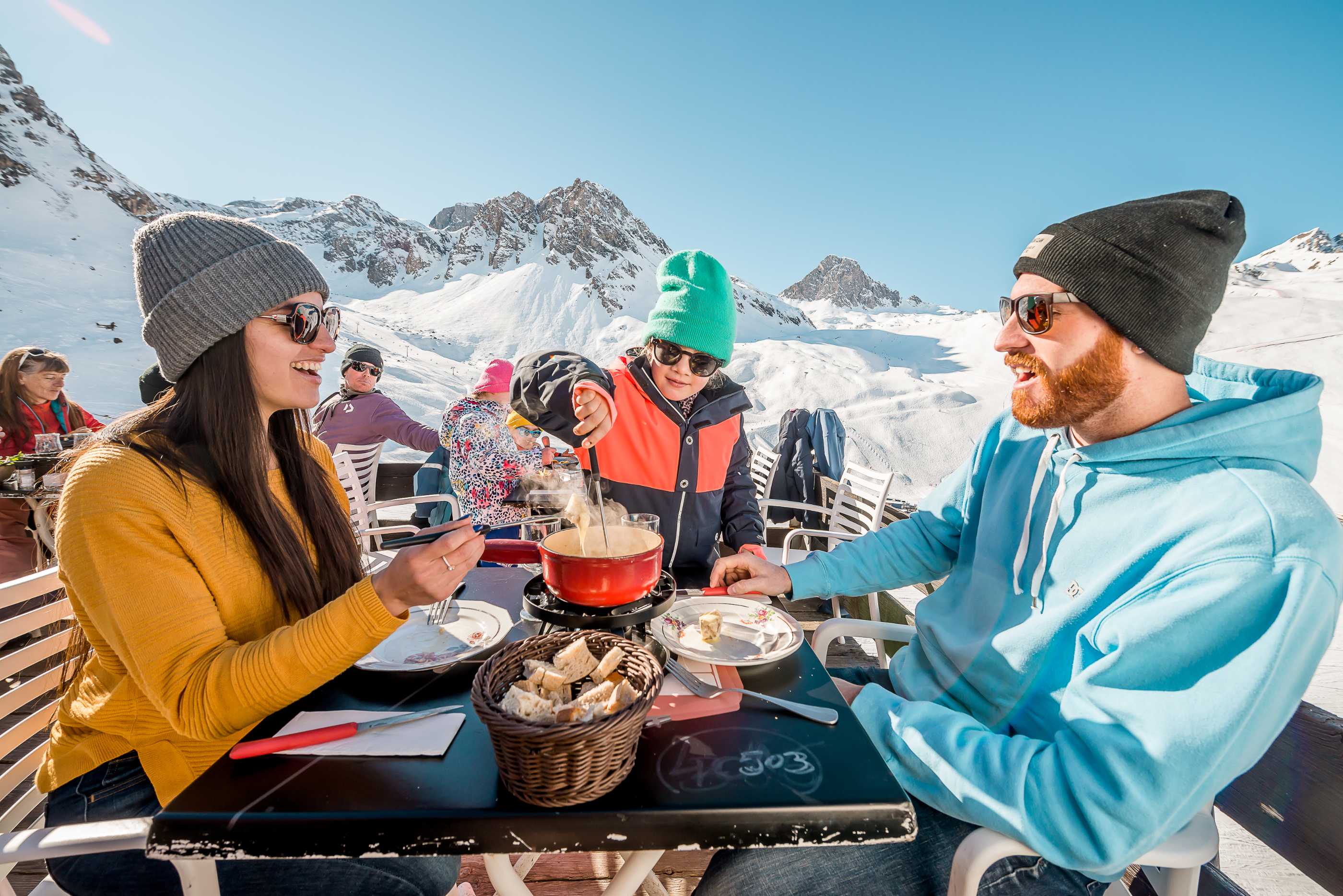 Tignes ski resort - mountain lunches