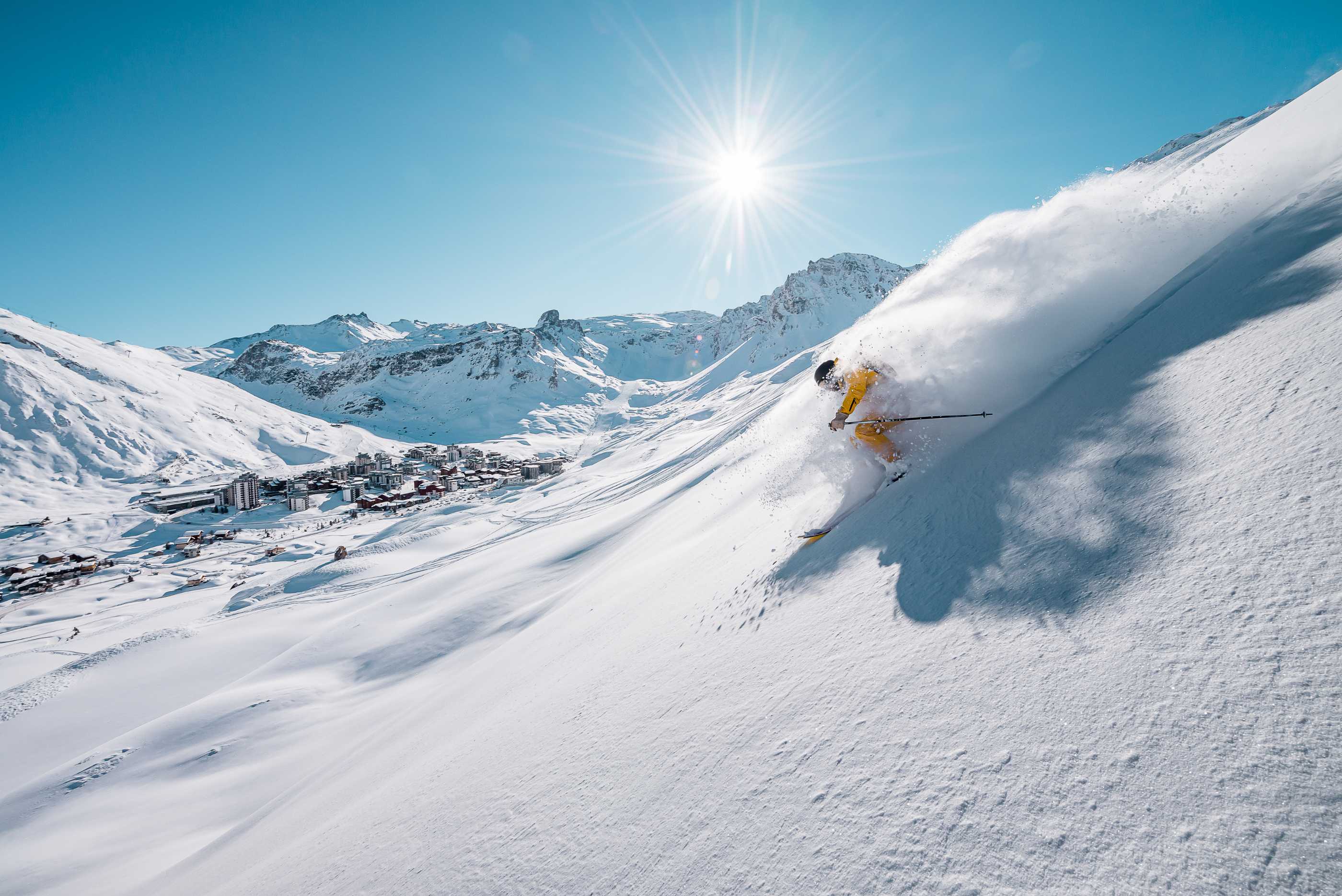Tignes ski resort - skiing