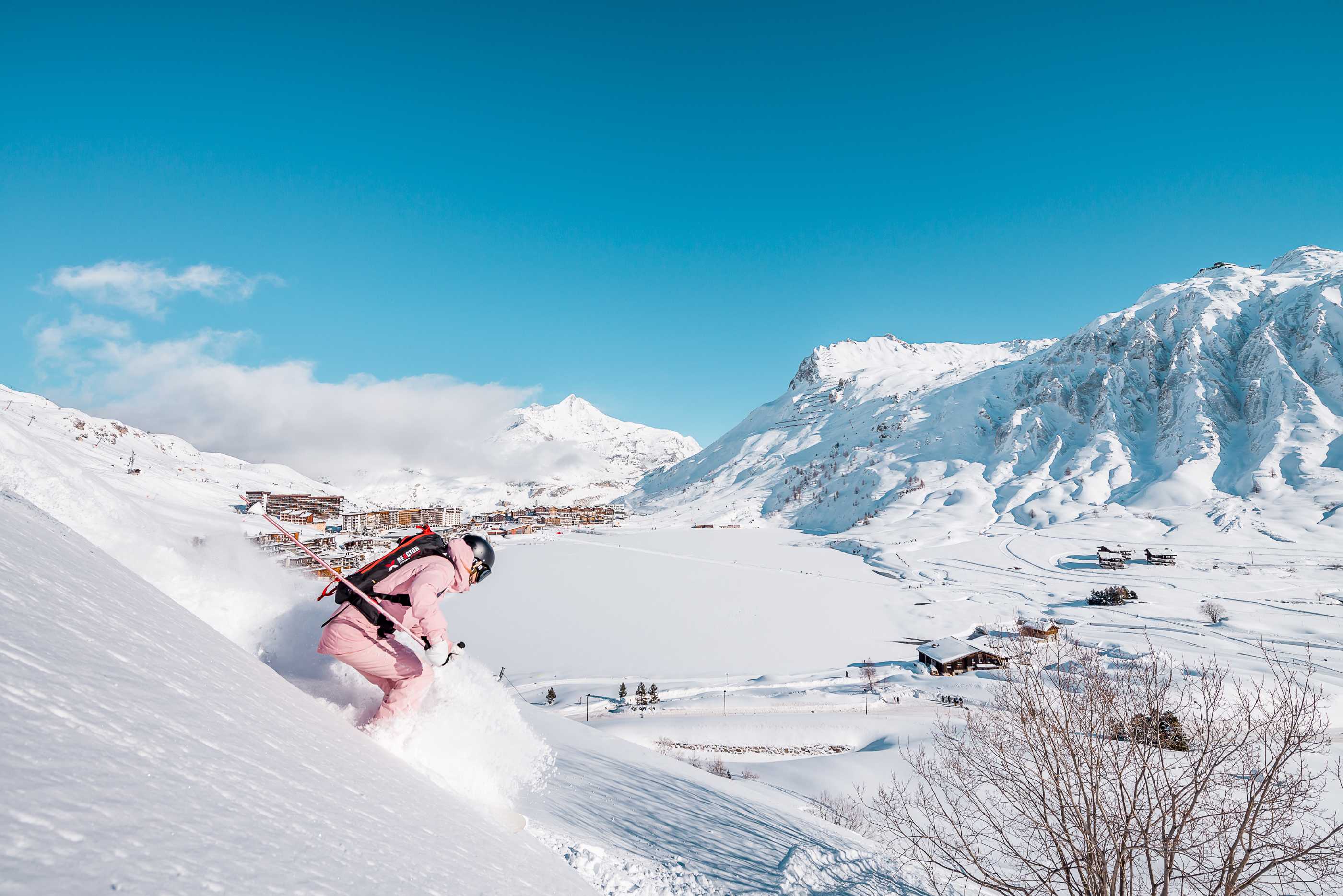 Skiing in Tignes