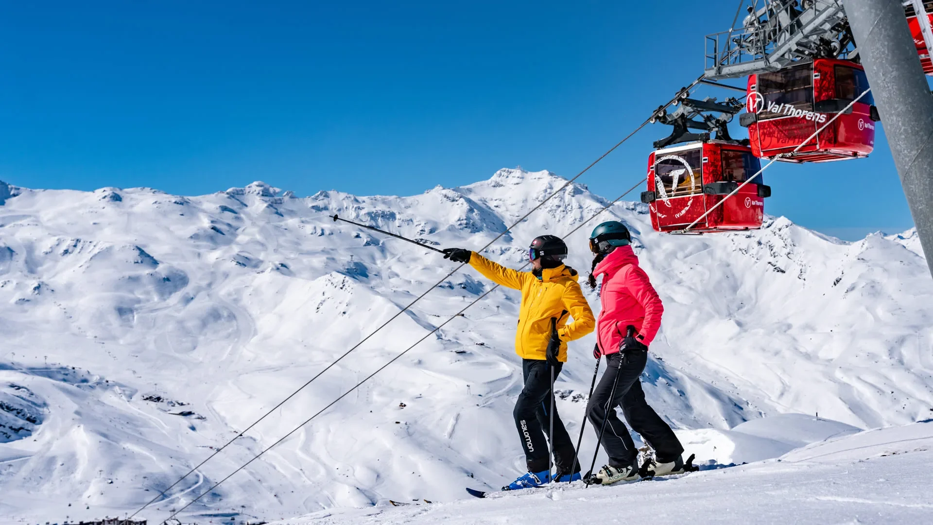 Val Thorens Ski Resort - gondola view