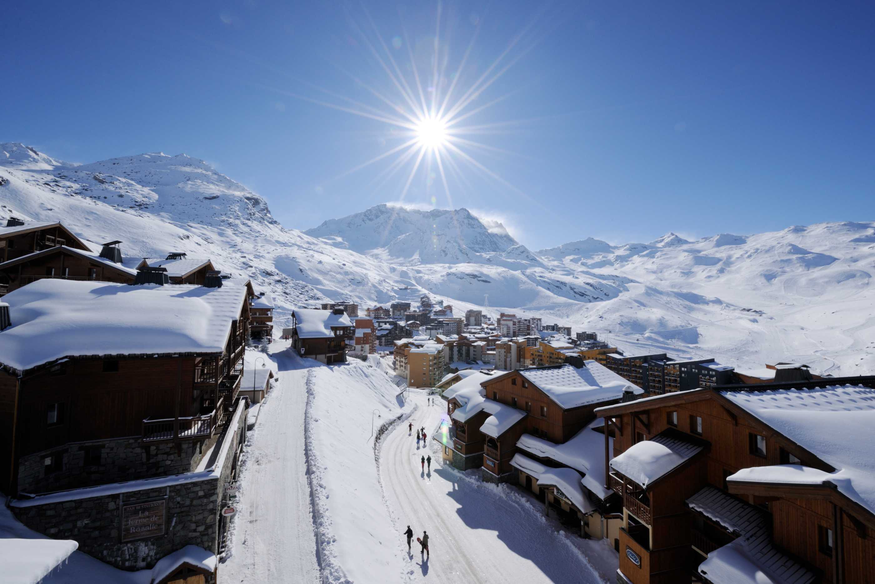 Val Thorens Ski Resort - plateau view
