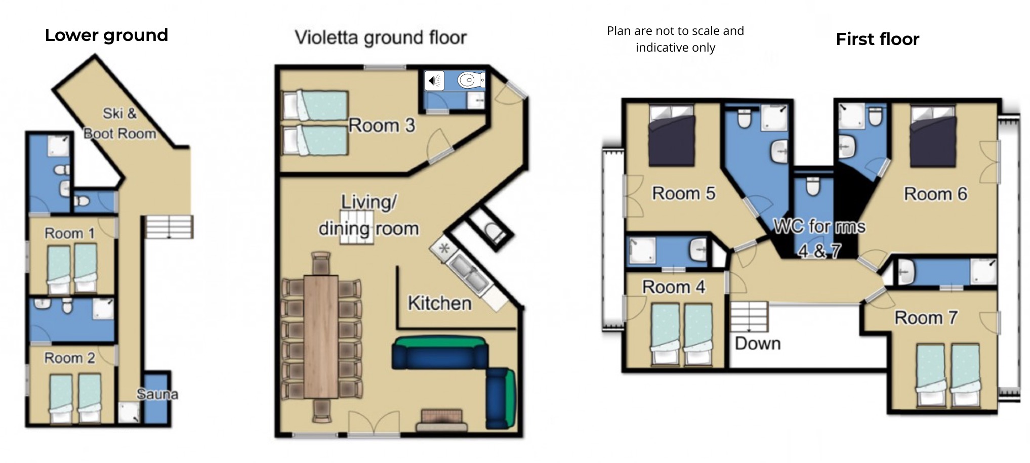 Chalet Violetta interior view 10 - accommodation facilities and amenities