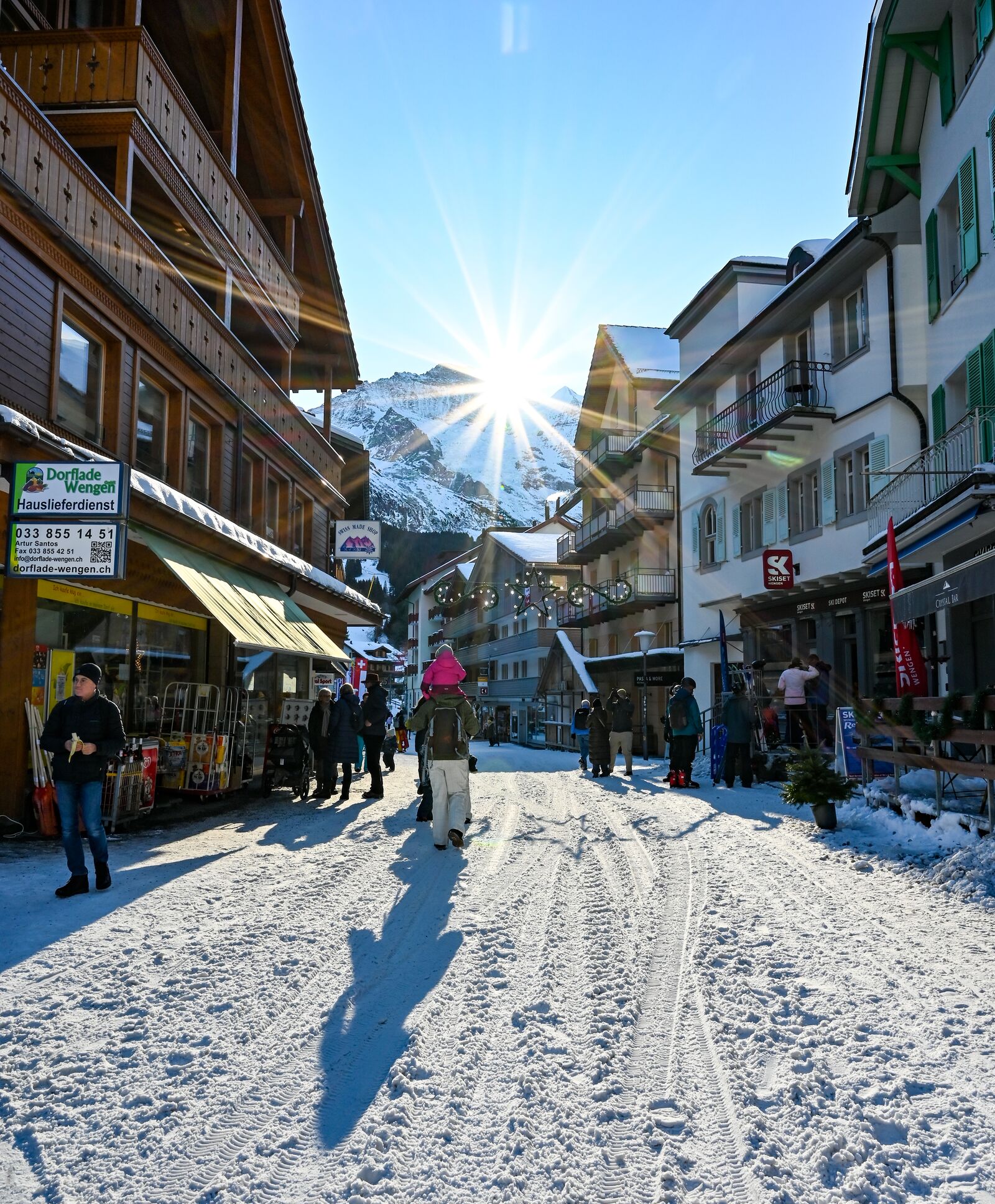 Wengen ski resort - village centre