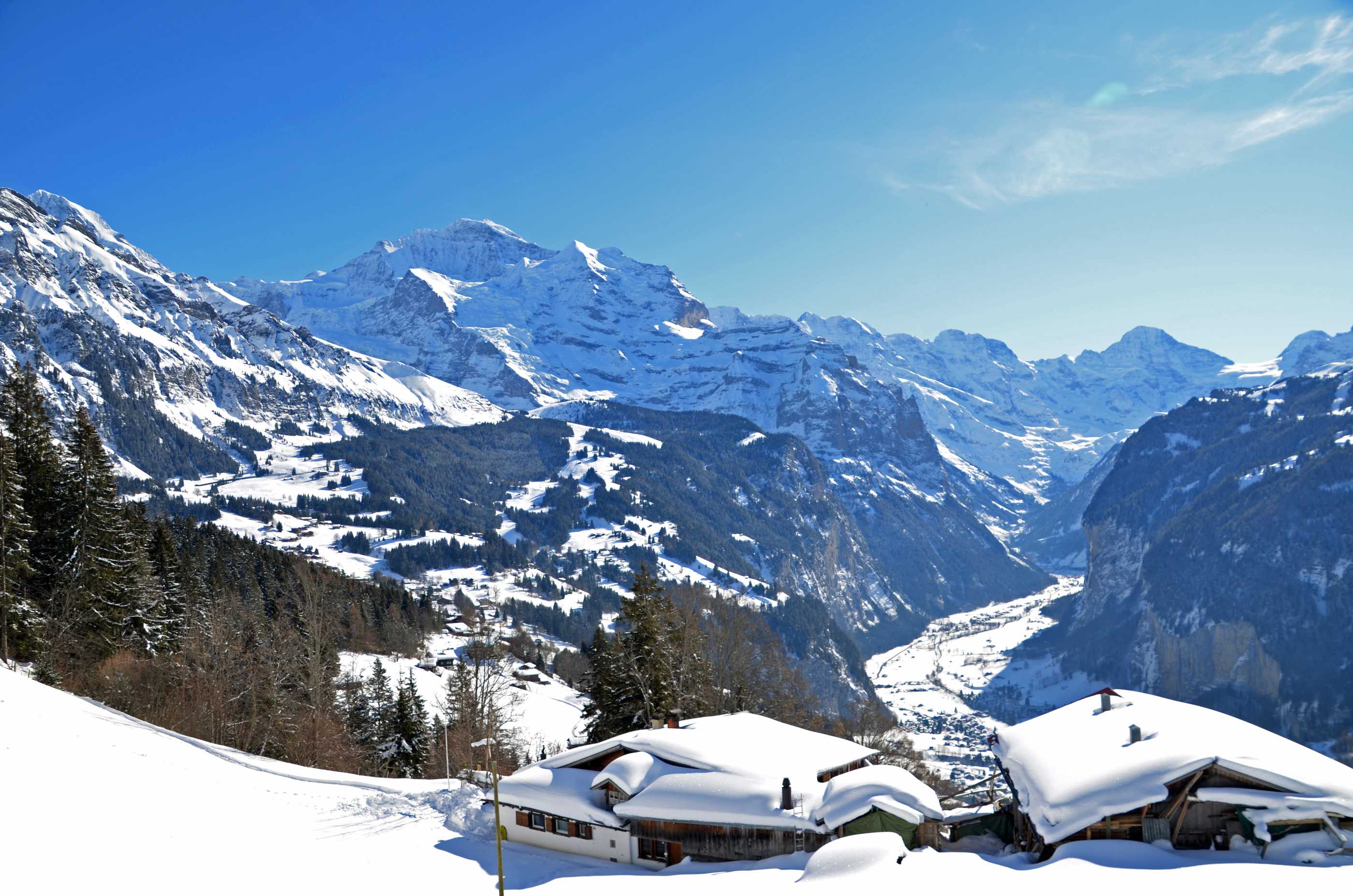 Wengen valley view