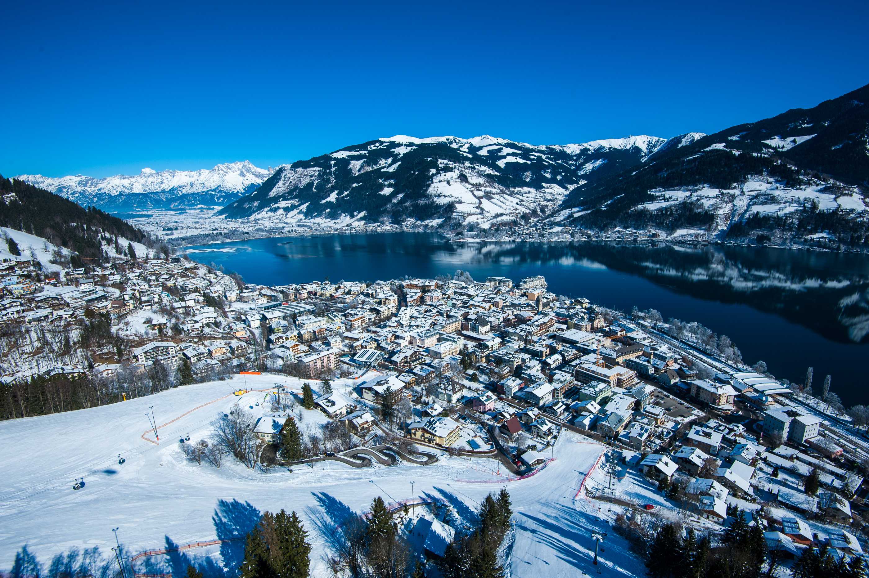 Zell am See Ski Resort - lake views
