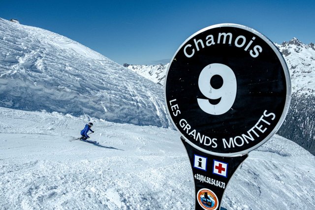 A Black run at Grands Montets