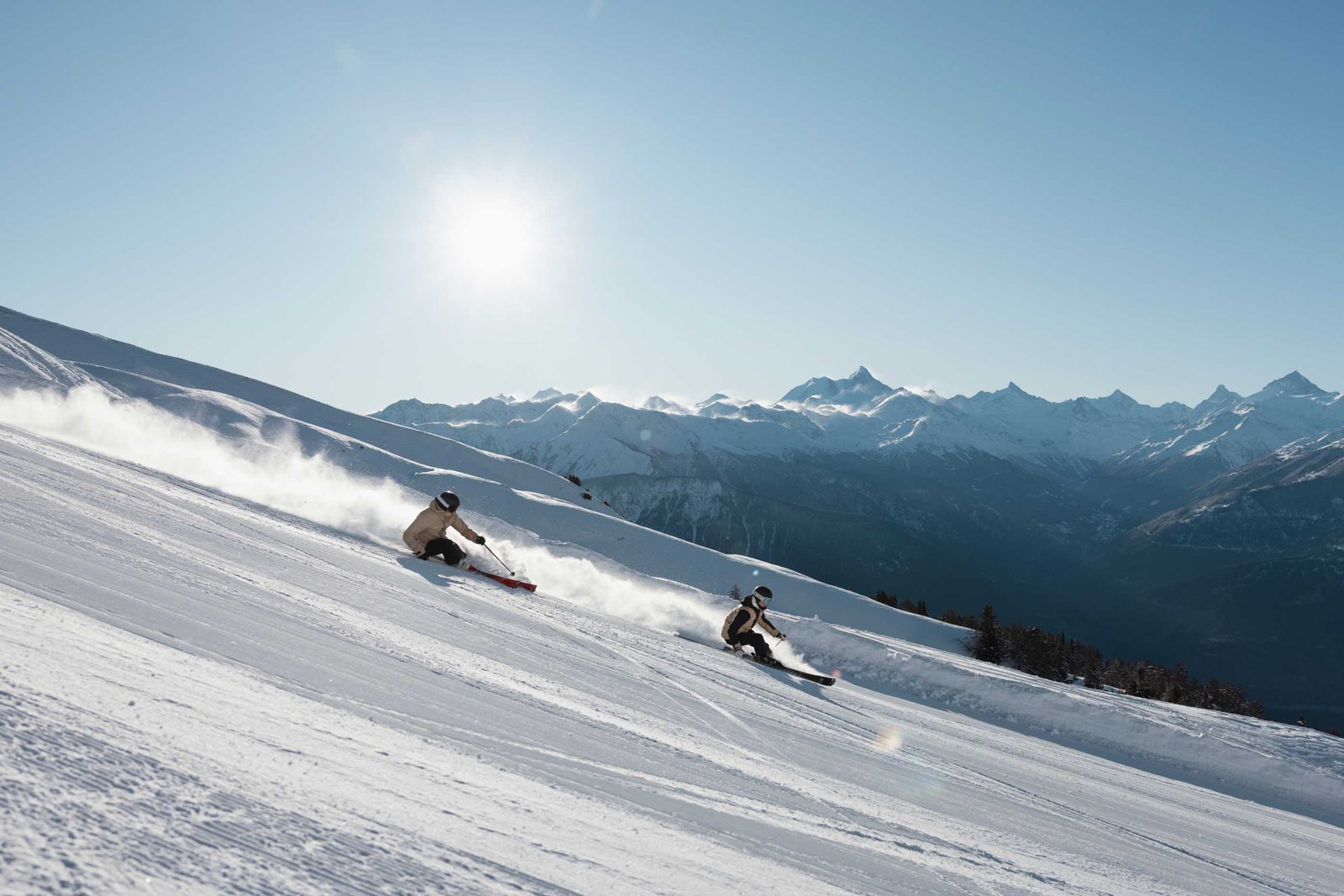 Crans Montana ski resort - stunning mountain views and ski slopes