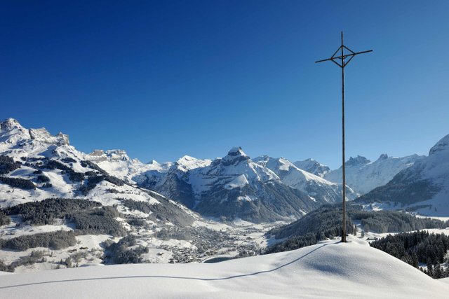 Engelberg Ski Resort - view from the cross