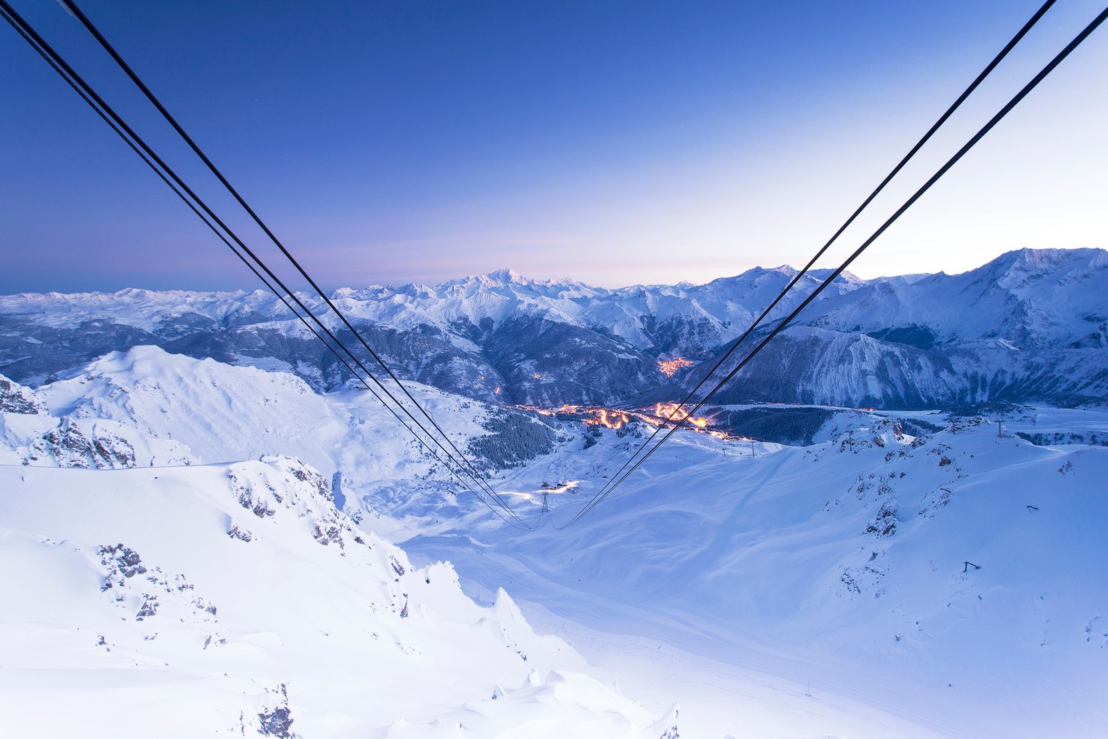 Courchevel 1650 ski resort - stunning mountain views and ski slopes
