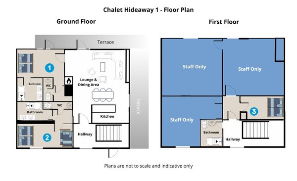 Chalet Hideaway 1 interior view 12 - accommodation facilities and amenities