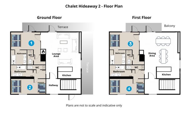 Chalet Hideaway 2 interior view 16 - accommodation facilities and amenities