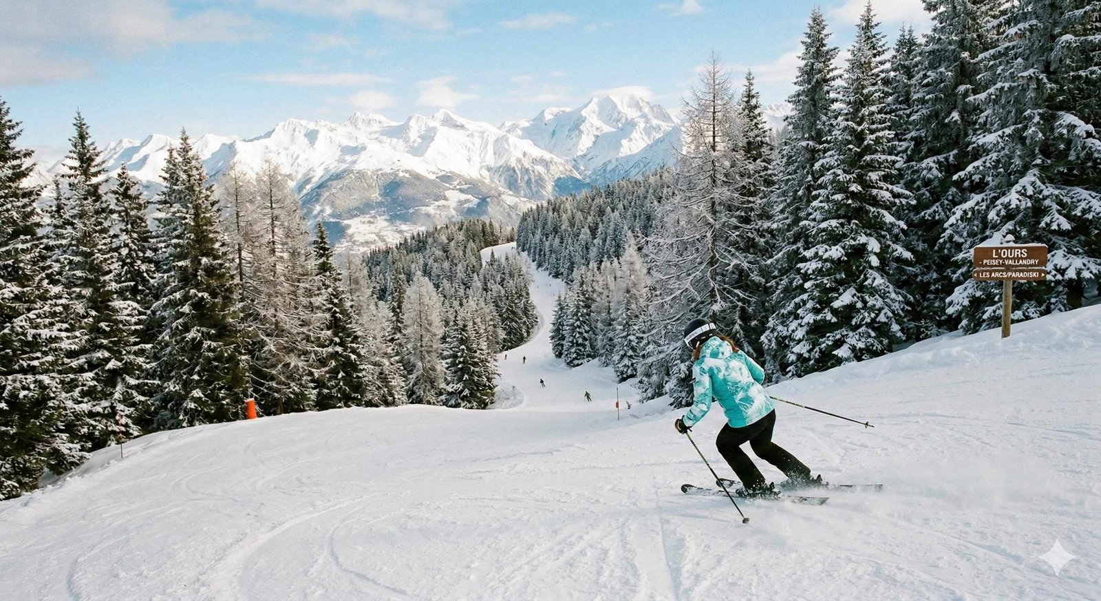 Les Arcs ski resort - stunning mountain views and ski slopes