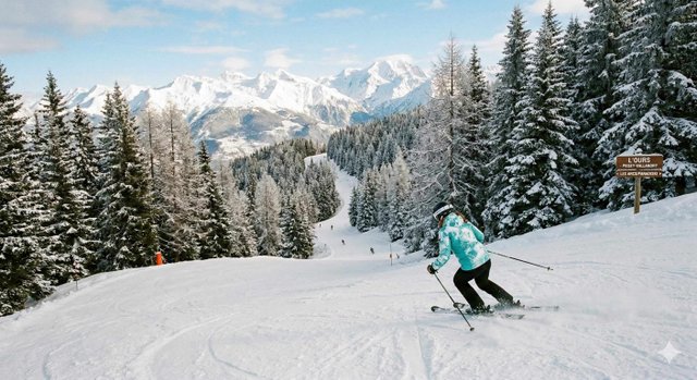 Les Arcs skiing - pistes