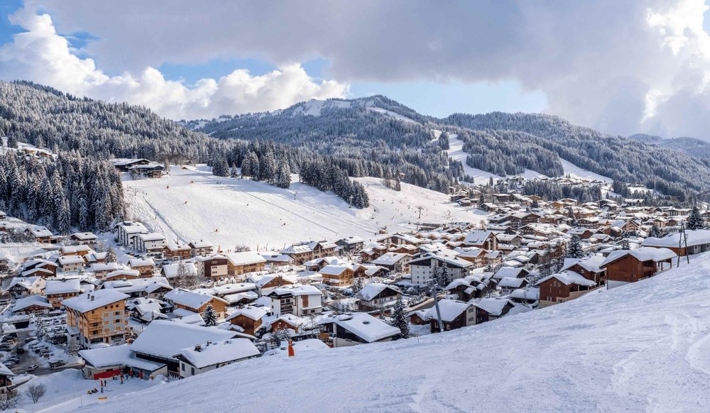 Les Gets ski resort - stunning mountain views and ski slopes