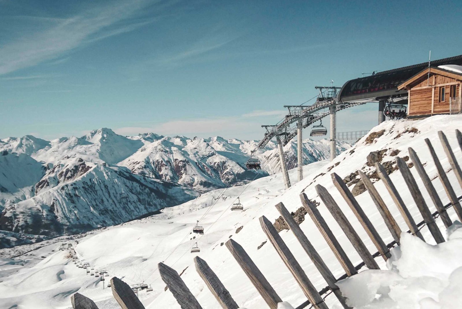 Les Menuires ski resort - stunning mountain views and ski slopes