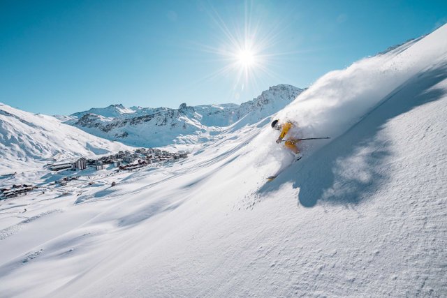 Tignes ski resort - skiing