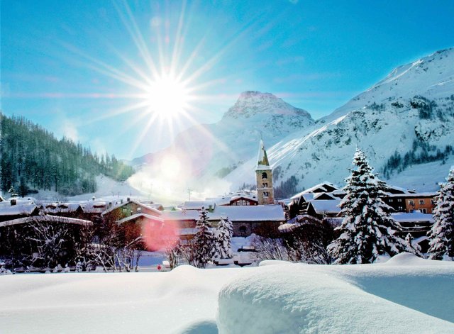 Val d'Isere in the sunshine