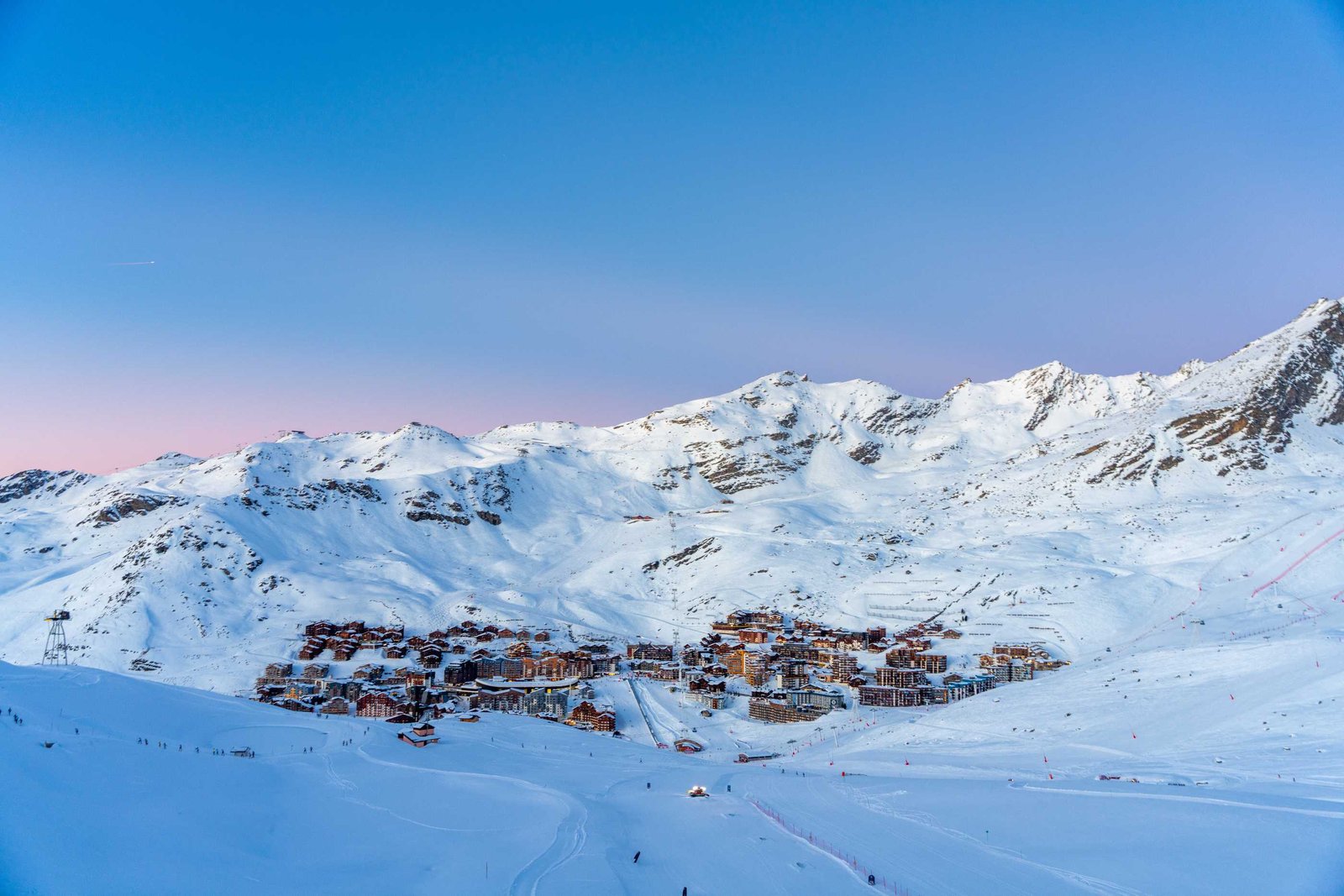 Val Thorens ski resort - stunning mountain views and ski slopes